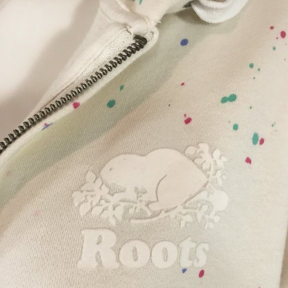 Roots Splatter Print Hoodie (new) - Picture 3 of 5